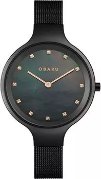 fashion наручные женские часы Obaku V173LXBBMB. Коллекция Mesh