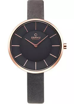 fashion наручные женские часы Obaku V185LXVJRJ. Коллекция leather