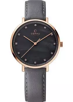fashion наручные женские часы Obaku V186LXVJRJ. Коллекция Leather