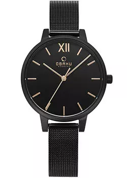 fashion наручные женские часы Obaku V209LXBBMB. Коллекция Mesh