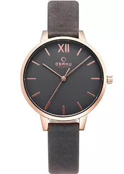 fashion наручные женские часы Obaku V209LXVJRJ. Коллекция Leather