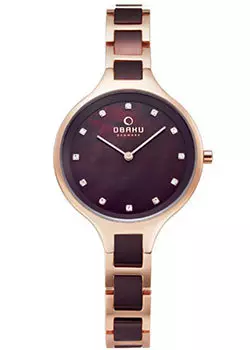 fashion наручные женские часы Obaku V218LXVNSN. Коллекция Links