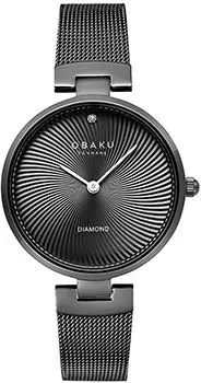 fashion наручные женские часы Obaku V256LXBBMB. Коллекция Diamond