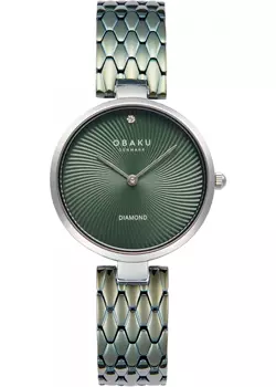 fashion наручные женские часы Obaku V256LXCESE. Коллекция Diamond