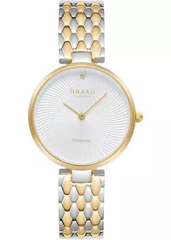 fashion наручные женские часы Obaku V256LXFISF. Коллекция Diamond