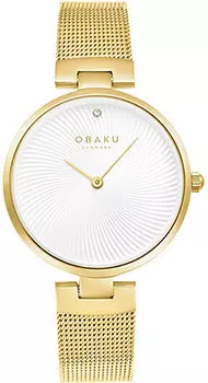 fashion наручные женские часы Obaku V256LXGIMG. Коллекция Diamant