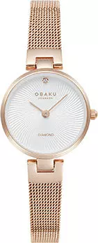 fashion наручные женские часы Obaku V256SXVIMV. Коллекция Diamant