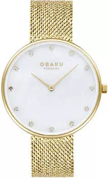 fashion наручные женские часы Obaku V288LXGWHG. Коллекция Mesh