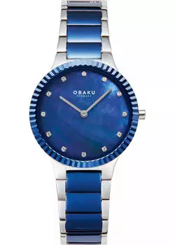 fashion наручные женские часы Obaku V292LXHLSK. Коллекция Linje Lille