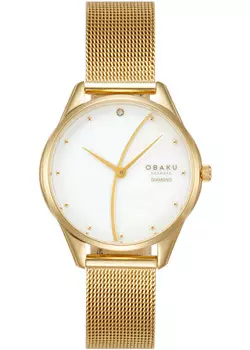 fashion наручные женские часы Obaku V297LXGXMG-DWW. Коллекция Diamond