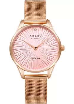fashion наручные женские часы Obaku V297LXVPMV. Коллекция Diamond