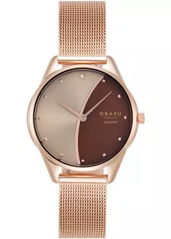 fashion наручные женские часы Obaku V297LXVXMV-DNN. Коллекция Diamond