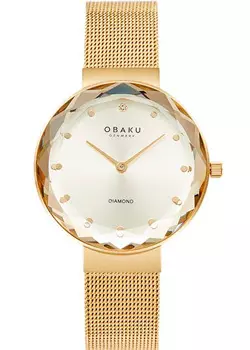 fashion наручные женские часы Obaku V300LXGGMG. Коллекция Diamond