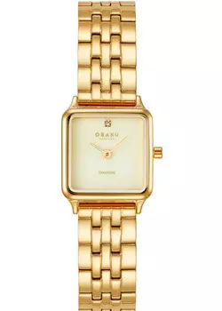 fashion наручные женские часы Obaku V301LXGGSG. Коллекция Diamond