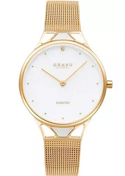 fashion наручные женские часы Obaku V302LXGWMG. Коллекция Diamond