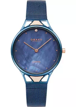 fashion наручные женские часы Obaku V302LXLLML. Коллекция Diamond