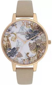 fashion наручные женские часы Olivia Burton OB16CS17. Коллекция Marble Florals