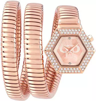 fashion наручные женские часы Philipp Plein PWZAA0523. Коллекция Snake Hexagon