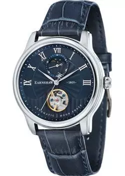 мужские часы Earnshaw ES-8066-02. Коллекция Longitude Moonphase