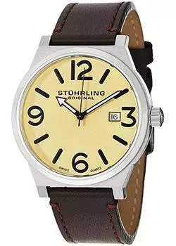 мужские часы Stuhrling Original 454.3315K15. Коллекция Aviator
