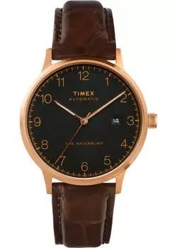 мужские часы Timex TW2T70100YL. Коллекция Waterbury Automatic