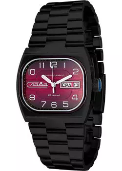 Российские наручные мужские часы Slava 0224302-100-2427. Коллекция Телевизор Титан