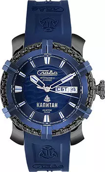 Российские наручные мужские часы Slava 2476243-800-2427. Коллекция Капитан