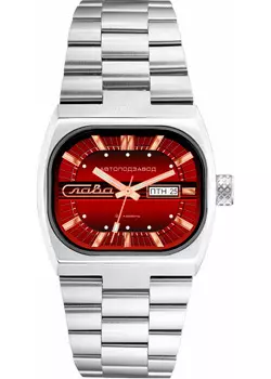 Российские наручные мужские часы Slava 3042707-100-8205. Коллекция Телевизор