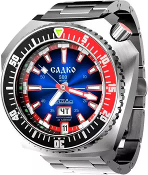 Российские наручные мужские часы Slava 5000168-100-2427. Коллекция Садко