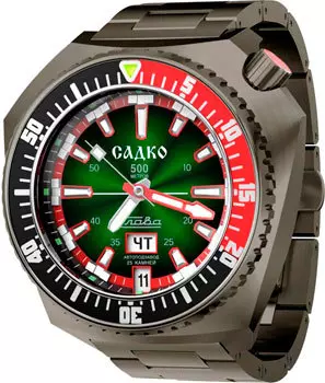 Российские наручные мужские часы Slava 5006169-100-2427. Коллекция Садко
