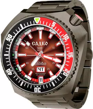 Российские наручные мужские часы Slava 5006170-100-2427. Коллекция Садко