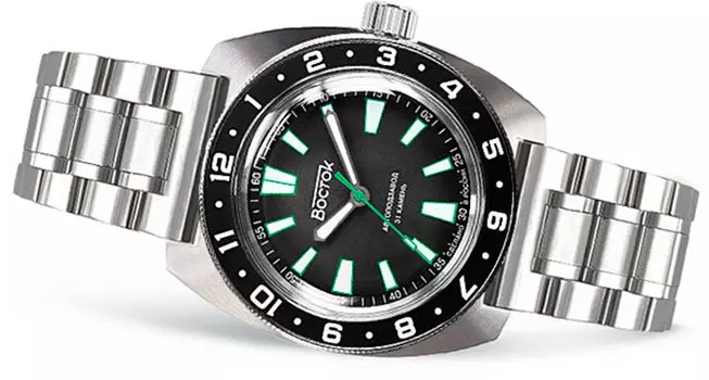 Российские наручные мужские часы Vostok 2415.01-17045B. Коллекция Амфибия