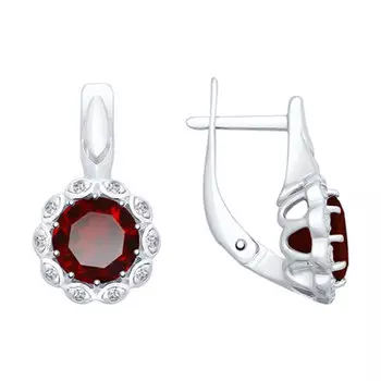 Серебряные серьги 92021734