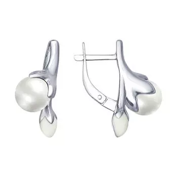 Серебряные серьги 94022672