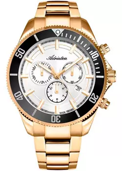 Швейцарские наручные мужские часы Adriatica 1139.1113CHN. Коллекция Chronograph