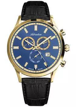 Швейцарские наручные мужские часы Adriatica 8150.1215CH. Коллекция Chronograph