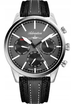 Швейцарские наручные мужские часы Adriatica 8185.5217QF. Коллекция Aviation