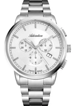Швейцарские наручные мужские часы Adriatica 8307.5113CH. Коллекция Chronographs