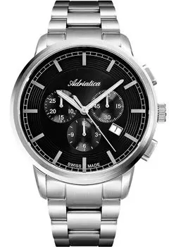 Швейцарские наручные мужские часы Adriatica 8307.5116CH. Коллекция Chronographs