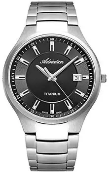 Швейцарские наручные мужские часы Adriatica 8329.4114Q. Коллекция Titanium