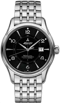 Швейцарские наручные мужские часы Atlantic 52753.41.65SM. Коллекция Worldmaster