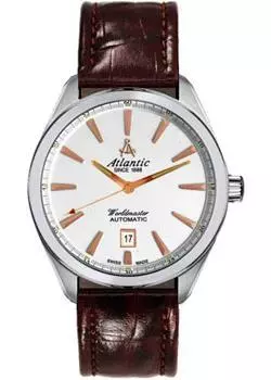 Швейцарские наручные мужские часы Atlantic 53750.41.21R. Коллекция Worldmaster