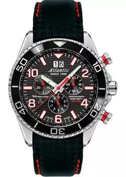 Швейцарские наручные мужские часы Atlantic 55470.47.65RC. Коллекция Worldmaster Diver
