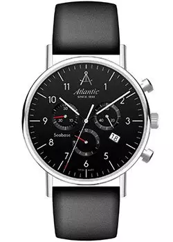 Швейцарские наручные мужские часы Atlantic 60452.41.65. Коллекция Seabase Chrono