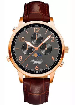 Швейцарские наручные мужские часы Atlantic 68550.44.45R. Коллекция Speedway Royal