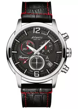 Швейцарские наручные мужские часы Atlantic 87461.41.45. Коллекция Seasport