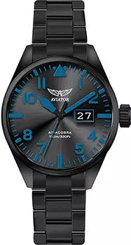 Швейцарские наручные мужские часы Aviator V.1.22.5.188.5. Коллекция Airacobra P42