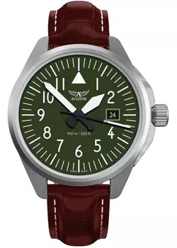 Швейцарские наручные мужские часы Aviator V.1.38.0.319.4. Коллекция Airacobra
