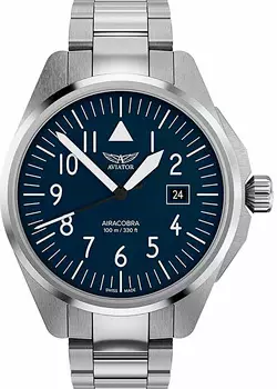 Швейцарские наручные мужские часы Aviator V.1.38.0.317.5. Коллекция Airacobra