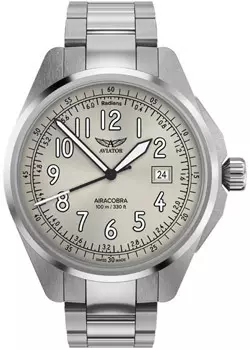 Швейцарские наручные мужские часы Aviator V.1.38.0.327.5. Коллекция Airacobra